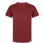 T-shirt en coton recyclé et RPET, couleurs simples 150 g/m² couleur rouge première vue