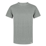 T-shirt en coton recyclé et RPET, couleurs simples 150 g/m² couleur gris première vue