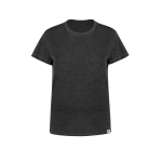 T-shirt promotionnel femme en coton recyclé et RPET 150 g/m² couleur noir première vue
