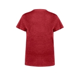 T-shirt promotionnel femme en coton recyclé et RPET 150 g/m² couleur rouge quatrième vue