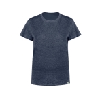 T-shirt promotionnel femme en coton recyclé et RPET 150 g/m² couleur bleu marine première vue