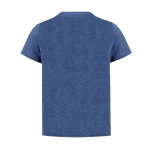 T-shirt promotionnel enfant coton recyclé et RPET 150 g/m² couleur bleu cinquième vue
