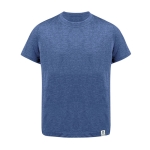 T-shirt promotionnel enfant coton recyclé et RPET 150 g/m² couleur bleu première vue