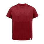 T-shirt promotionnel enfant coton recyclé et RPET 150 g/m² couleur rouge première vue