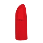 T-shirt unisexe en 100% coton peigné Ring Spun 160 g/m² couleur rouge troisième vue