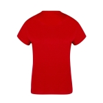 T-shirt femme en 100% coton peigné Ring Spun 160 g/m² couleur rouge quatrième vue