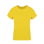 T-shirt femme en 100% coton peigné Ring Spun 160 g/m² couleur jaune première vue