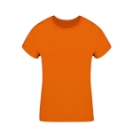 T-shirt femme en 100% coton peigné Ring Spun 160 g/m² couleur orange première vue