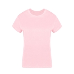 T-shirt femme en 100% coton peigné Ring Spun 160 g/m² couleur rose première vue