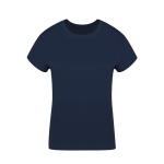 T-shirt femme en 100% coton peigné Ring Spun 160 g/m² couleur bleu marine première vue