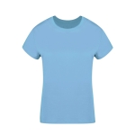 T-shirt femme en 100% coton peigné Ring Spun 160 g/m² couleur bleu ciel première vue