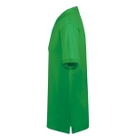 Polo unisexe Ring Spun 100% coton peigné avec 2 boutons 220 g/m² couleur vert troisième vue