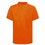 Polo unisexe Ring Spun 100% coton peigné avec 2 boutons 220 g/m² couleur orange première vue