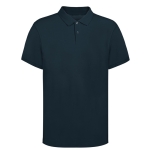 Polo unisexe Ring Spun 100% coton peigné avec 2 boutons 220 g/m² couleur bleu marine première vue