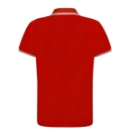 Polo respirant polyester, col, détails sur manches 180 g/m² couleur rouge troisième vue