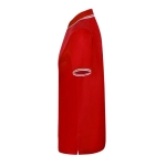 Polo respirant polyester, col, détails sur manches 180 g/m² couleur rouge quatrième vue