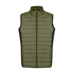 Gilet en softshell et polyester avec détails noirs sur côté couleur bleu roi première vue