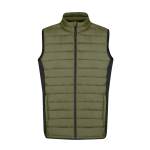 Gilet en softshell et polyester avec détails noirs sur côté première vue