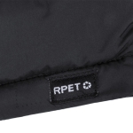 Gilet imperméable 100% RPET avec capuche réglable couleur noir cinquième vue