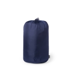 Veste en RPET 100% imperméable avec capuche réglable couleur bleu marine cinquième vue