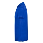 Polo technique respirant en 100% polyester avec 3 boutons couleur bleu cinquième vue