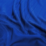 T-shirt sport unisexe en 100% polyester, motif rayé 135 g/m² couleur bleu troisième vue