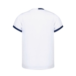 T-shirt sport respirant polyester, design bicolore 135 g/m² couleur blanc deuxième vue