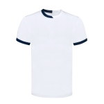 T-shirt sport respirant polyester, design bicolore 135 g/m² couleur blanc première vue