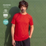 T-shirt technique en 100% polyester respirant 135 g/m² couleur blanc