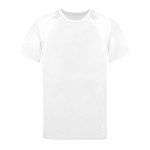 T-shirt technique en 100% polyester respirant 135 g/m² couleur blanc première vue