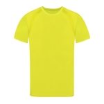T-shirt technique en 100% polyester respirant 135 g/m² couleur jaune première vue