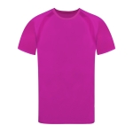 T-shirt technique en 100% polyester respirant 135 g/m² couleur fuchsia première vue
