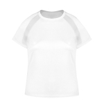 T-shirt technique femme 100% polyester respirant 135 g/m² couleur blanc première vue