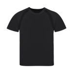T-shirt technique enfant 100% polyester respirant 135 g/m² couleur noir première vue