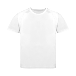 T-shirt technique enfant 100% polyester respirant 135 g/m² couleur blanc première vue