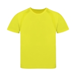 T-shirt technique enfant 100% polyester respirant 135 g/m² couleur jaune première vue
