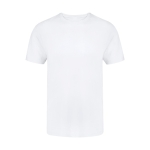 T-shirt blanc à col rond 100% coton Ring Spun 160 g/m² couleur blanc première vue