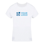 T-shirt femme blanc à col rond 100% coton 160 g/m² vue principale