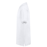 Polo blanc 100% coton avec 2 boutons assortis 220 g/m² couleur blanc troisième vue