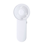 Ventilateur portatif de divers coloris avec bouton latéral couleur blanc première vue