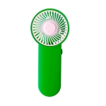 Ventilateur portatif de divers coloris avec bouton latéral couleur vert première vue