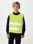 Gilet réfléchissant de sécurité à logo en RPET pour enfants taille S couleur jaune cinquième vue