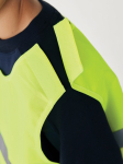 Gilet réfléchissant de sécurité à logo en RPET pour enfants taille S couleur jaune neuvième vue