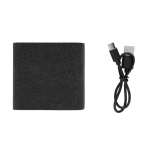 Chargeur de voyage sans fil avec logo, capacité 3 appareils simultanés couleur gris sixième vue