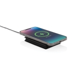 Chargeur sans fil 3-en-1 pliable avec aimant vertical pour téléphones couleur noir quatrième vue