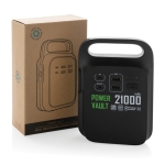Station d'énergie portable pour recharge d'appareils 21 000 mAh couleur noir vue avec boîte