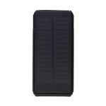 Powerbank en plastique recyclé à panneau de charge solaire 10 000 mAh couleur noir sixième vue