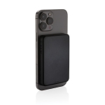 Powerbank sans fil avec aimant et indicateur de puissance 5 000 mAh couleur noir troisième vue
