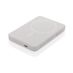 Powerbank sans fil avec aimant et indicateur de puissance 5 000 mAh couleur blanc