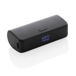 Powerbank de poche multi-appareils 5 000 mAh couleur noir